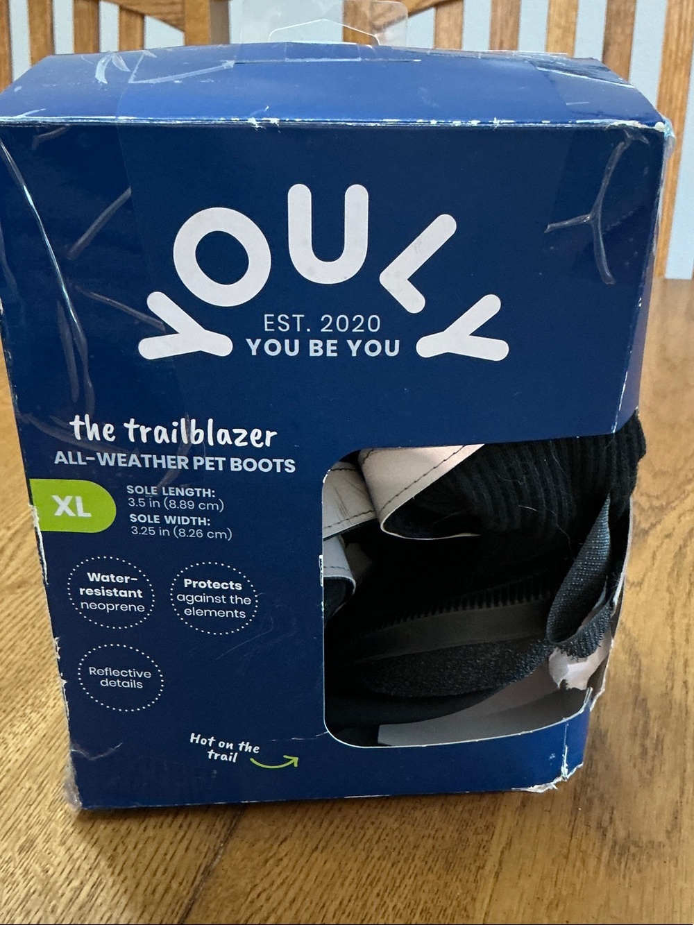 Dog Youly All-Weather Pet Boots . Size XL. Never worn!